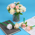 Flower Pens Gifts Valentines Mother's Day 15 Pcs Artificial Mixed Rose Pens Party Favors Birthday Wedding Office School Supplies for Mom Girls Sis...