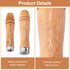 Wooden File Handle with Strong Metal Collars 20pcs, 10pcs Medium Wooden Handle for 6"-8" File and 10pcs Large Wood Handle for 10"-12" File, Screwd...