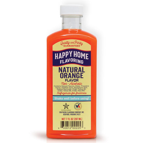 Happy Home Natural Orange Flavoring, Non-alcoholic, Certified Kosher, 7 oz...