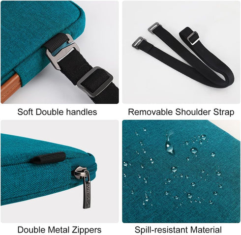 DOMISO 16 inch Laptop Bag Cover Waterproof Shockproof Notebook Protective Sleeve Case Shoulder Bag Cover for 16" Dell/HP Pavilion Envy/ThinkPad Id...