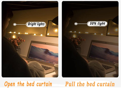 Dorm Home Bunk Nets Bed Curtains Cloth Bed Canopy Blackout College Students Shading Nets Breathable Single Sleeper...