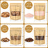 Blisstime Stand Up Pouches, 50 Pack Kraft Paper Bags with Matte Window and Tear Notch Resealable Bags for Small Business Home Use (5.5 X 7.9 Inche...