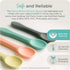 Mason Bottle 2 Pack Silicone Spoons (Buttercup & Harbor)...