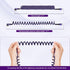 Smart Coiled USB A to Lightning Cable, 2ft to 8FT iPhone Charger Cable Extra-Short Ekstra-Long (Cosmos Purple)...