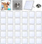 Sublimation Blank Pins DIY Button Badge, Sublimation Silver Blank Base Pins Aluminum Sheet with Butterfly Pin Backs for DIY Craft Jewelry Making L...