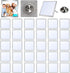 Sublimation Blank Pins DIY Button Badge, Sublimation Silver Blank Base Pins Aluminum Sheet with Butterfly Pin Backs for DIY Craft Jewelry Making L...
