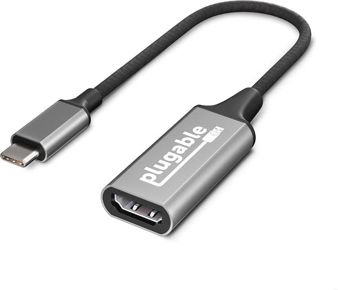 Plugable USB C to HDMI Adapter, HDMI 2.0, USB4 / Thunderbolt Adapter for 4K Monitor up to 4K 60Hz (USBC-HDMI) iPhone 15+, iPad Pro, MacBook Pro, D...