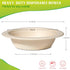 12oz Small Paper Bowls Disposable, 50 Pack Compostable Bowls, Eco-Friendly Biodegradable Bowls Made Of Sugarcane, Heavy Duty Serving Bowls For Ice...