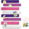 8 Pcs Purple Pink White Felt Pin Board Bar Strips Bulletin Board ?Self-Adhesive Bulletin Board Bar Strips?Cork Boards for Walls with 35 Pushpins, ...