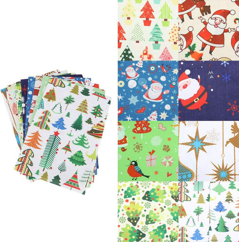 Sewing Fabric, Craft Fabric Felt Squares Felt Craft Felt Fabric Sheets 8Pcs Fabric Squares, for Christmas Crafts Coasters Crafts DIY...