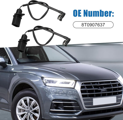 Front Brake Pad Electronic Wear Sensor 8T0907637 for Audi Q5 2011-2015 (Set of 2)...