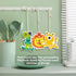 3pcs Compressed Wood Pulp Sponge Scrubber, Cute Cartoon Dual-Sided Reusable Dish Washing Cleaning Sponges Brush, with lanyard, Individually Packag...