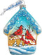 Cardinal House Glass Ornament, Keepsake Glass - Wildlife Decor - 739421 by G.DeBrekht...