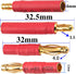 5Pairs ShareGoo No Cable 4mm Bullet Connector to 3.5mm Bullet Connector Banana Gold Plug Adapter for RC Car Boat FPV ESC Motor...