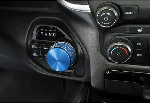 JWWY Gear Shift Shifter Switch Knob Transmission Gear Lever Gearstick Selector Knob Cover Trim for Dodge 2018-2024+ Dodge RAM 1500 Interior Access...