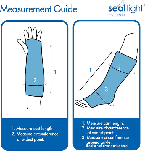 Brownmed Seal-Tight Original Cast & Bandage Protector - Waterproof Adult Leg Cast Cover - Adult Short Wide Leg...