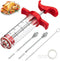Meat Injector Syringe, 1-oz Plastic Marinade Turkey Injector Kit, 2 Marinade Injector Needles for BBQ Grill by QPMR...