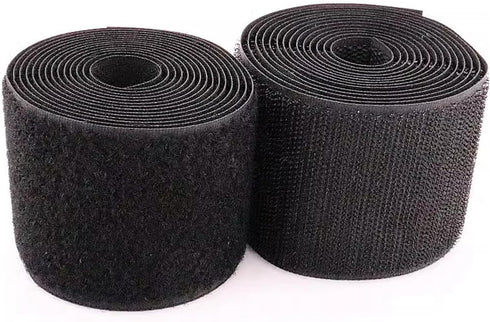 2" Sew On Hook and Loop Strips, Non-Adhesive, Nylon Strips Fabric Fastener Tape Interlocking Tape for Sewing Crafts and DIY Projects, 2 Inch x 6.5...