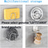 LEFTSTARER 4 Pack Sink Sponge Holder for Kitchen Sink Premium SUS304 Stainless Steel Rustproof Waterproof Quick Drying Small Strong Adhesive Spong...
