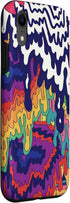 iPhone XR Trippy Paint Drip Doodle Blue Red Purple Rainbow AEQ068 Case...