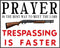 Posterizer 1 pcs-Best Way To The Meet Lord-No Tresspassing Gun SIgn-Comedy Art-Gift for Gun, Firearm Enthusiasts- unframed wall art...