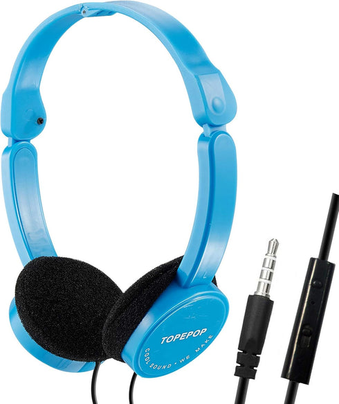 Kids Headphones Wired Over Ear Headphone Lightweight Stereo Headset Adjustable Headband Headset with Mic 3.5mm Foldable Earphone for Kids Boys Gir...