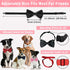 KOOLMOX Dog Bow Tie, Adjustable White Dog Collar Bow Tie for Medium and Large Dogs Cats Pets Wedding Birthday Graduation Holiday Homecoming Costum...