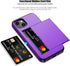 Nvollnoe for iPhone 13 Case with Card Holder Heavy Duty Protective Dual Layer Shockproof Hidden Card Slot Slim Wallet Case for iPhone 13 for Women...