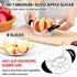 SCHVUBENR 3.5 Inch Apple Slicer - Professional Apple Cutter - Stainless Steel Apple Corer - Super Sharp Apple Slicer and Corer - Apple Tool with 8...