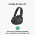 kwmobile Replacement Ear Pads Compatible with Sony WH-CH700N / WH-XB900N / WH-CH710N / WH-CH720N / MDR-10R (Set of 2) - Cooling Gel Earpads - Blac...