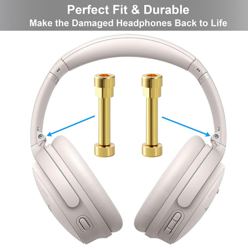 QC35 Hinge Screws Metal Hinge Swivel Screw AHBTEYM Hinge Pins Replacement Parts Accessories with 2 x Screwdriver Compatible with Bose QuietComfort...