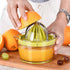 Citrus Lemon Orange Juicer Manual Hand Squeezer with Built-in Measuring Cup and Grater, 12OZ, Green...