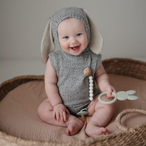 mushie Silicone Baby Teether Toy | Bunny...