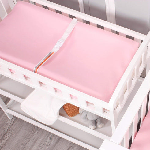 Belsden 3 Pack Microfiber Soft Changing Pad Cover, with 2 Considerate Safety Belt Holes, Durable Diaper Change Table Sheet Set for Baby Girls, 16'...