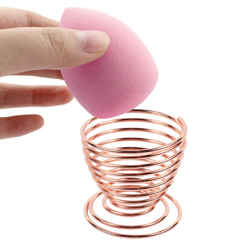 1 Pc Beauty Sponge Blender Holders Makeup Sponge Drying Stand Beauty Sponge Holder Storage Rack Egg Powder Puff Display Stand Sponge Storage, Rose...