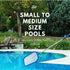 Aquatix Pro Pool Skimmer 5ft Long, 5 Section Connecting Pole with Hook Handle, for Spa, Hot Tub, Pond, Swimming Pools, Fine Mesh Bag, Hand Skimmer...