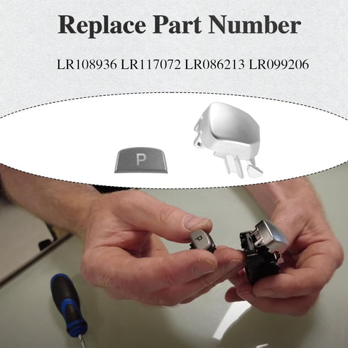 Gear Shift Lever Button Trim Cover?Gear Change Lid Release P Button Compatible with Land Rover Range Rover Sport 2014-2019 Replace# LR117072 LR086...