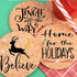 Christmas Stencils for Painting on Wood 12 Inch & 6 Inch - Large Round Holiday Stencils for Crafts Reusable for Signs, Canvas, Fabric & More – Gri...