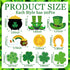 200 Pcs St Patrick's Day Shamrock Cutouts St Patrick's Day Bulletin Board Decor with 400 Shamrock Cartoon Irish Lucky Green Paper Cut Outs for St ...