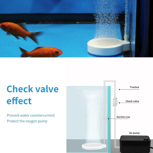 UPETTOOLS Air Stone for Aquarium Fish Tank - 1.97 Inch Fish Tank Bubbler, Ultra Quiet Nano Bubble Stone Dissolved Oxygen Diffuser for 5 to 30 Gall...