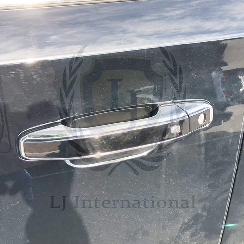 Quality Accessories Triple Chrome Plated LTZ Door Handle Trim Upgrade with Smart Key for Chevrolet Silverado Tahoe Suburan Yukon Sierra...