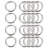 uxcell Stainless Steel O Rings, 20pcs 40mm(1.57") Outer Dia. 3mm Thickness Multi-Purpose Metal Welded O-rings Round Rings for Hardware Luggage Acc...