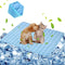 Dog Cooling Mat Pet Cooling Pads Dogs & Cats Pet Cooling Blanket for Outdoor Car Seats Beds (Blue, 28IN * 40IN)...