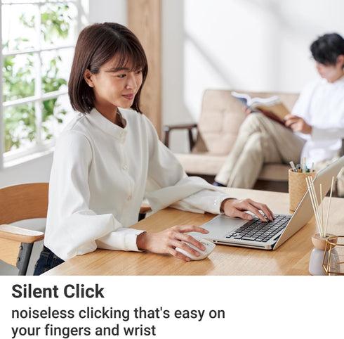 ELECOM Bluetooth Mouse Ergonomic Shape, Silent Click, 18-Month Battery Life, 2000DPI, 5 Buttons with Tilt Wheel, Optical Sensor, Compatible with P...