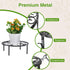 10.24IN Short Plant Stand-Heavy Duty Flower Pot Stand, Potted Plant Holder, Anti-rust Metal Plant Pot Shelf for Room Indoor and Outdoor Courtyard,...
