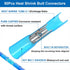 smseace 150Pcs Wire Butt Connectors 22-10AWG Heat Shrink Butt Connectors with Insulated Butt Connectors Insulated&Waterproof Butt Connectors for W...