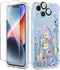 GVIEWIN for iPhone 14 Plus Case Floral, with Screen Protector + Camera Lens Protector, Soft Slim Clear Flower Shockproof Full Body Protective Wome...