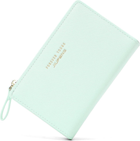 JIUFENG Women Zipper Wallet RFID Blocking Multi Purpose Coin Pouches Credit Card Holder Short Purses...