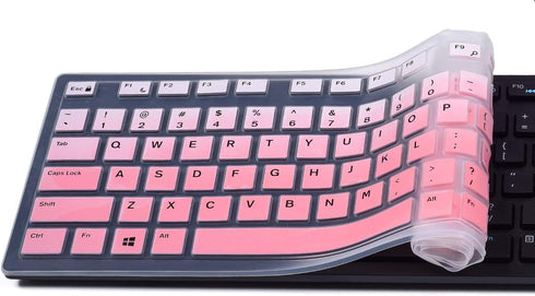 iKammo Keyboard Cover Skins Compatible with Dell KB216 & KM636 Keyboards & Dell Optiplex 5250/3050/3240/5460/7450/7050 & Inspiron AIO 3475/3670/34...