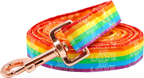 Elegant little tail Dog Leash, Rainbow Print Dog Leashes Durable and Strong Pet Leash Holiday Dog Leash with Soft Handle for Small Medium Large Do...